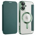 SmartMag Book MagSafe flipové pouzdro pro iPhone 17 zelené