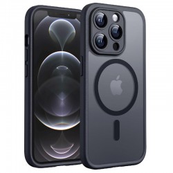 Pouzdro Techsuit PureFrost MagSafe pro iPhone 12 Pro černé