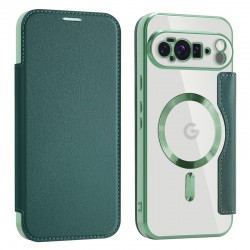 SmartMag Book MagSafe flipové pouzdro pro Google Pixel 10 Pro XL zelené