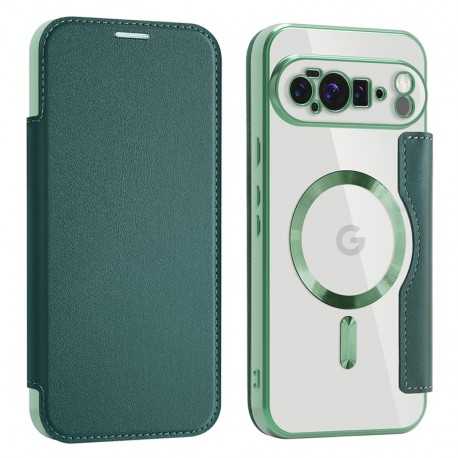 SmartMag Book MagSafe flipové pouzdro pro Google Pixel 10 Pro XL zelené
