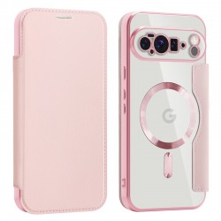 SmartMag Book MagSafe flipové pouzdro pro Google Pixel 10 Pro XL růžové