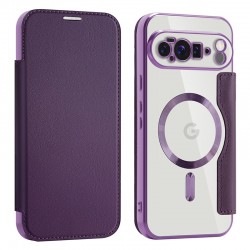 SmartMag Book MagSafe flipové pouzdro pro Google Pixel 10 Pro XL fialové