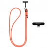 Techsuit Crossbody popruh šňůrka na krk, délka 140 cm, oranžová