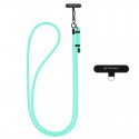 Techsuit Crossbody popruh šňůrka na krk, délka 140 cm, tyrkysová