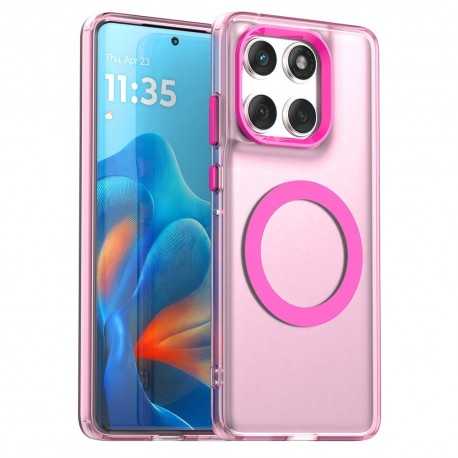 Pouzdro Techsuit CandyCase MagSafe pro Motorola Edge 60 / Edge 60 Fusion růžové