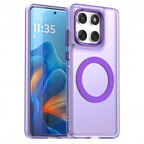 Pouzdro Techsuit CandyCase MagSafe pro Motorola Edge 60 / Edge 60 Fusion fialové