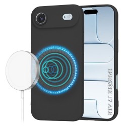 Techsuit silikonové pouzdro s podporou MagSafe pro iPhone 17 Air černé