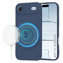 Techsuit silikonové pouzdro s podporou MagSafe pro iPhone 17 Air modré