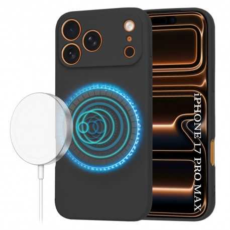 Techsuit silikonové pouzdro s podporou MagSafe pro iPhone 17 Pro Max černé