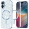 Luxury Glitter MagSafe pouzdro pro iPhone 17 modré