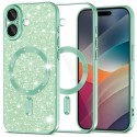 Luxury Glitter MagSafe pouzdro pro iPhone 17 zelené