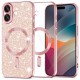 Luxury Glitter MagSafe pouzdro pro iPhone 17 rose gold