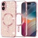 Luxury Glitter MagSafe pouzdro pro iPhone 17 rose gold