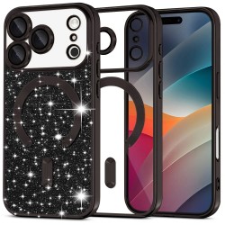 Luxury Glitter MagSafe pouzdro pro iPhone 17 Pro černé