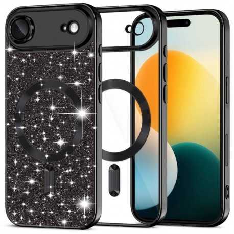 Luxury Glitter MagSafe pouzdro pro iPhone 17 Air černé