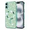 Luxury Glitter MagSafe pouzdro pro iPhone 16 zelené