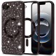 Luxury Glitter MagSafe pouzdro pro iPhone 16e černé