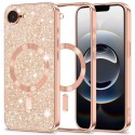 Luxury Glitter MagSafe pouzdro pro iPhone 16e rose gold