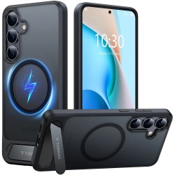 Torras Pstand MagSafe pouzdro pro Samsung Galaxy S25 Plus černé