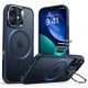 ESR Classic Hybrid HaloLock Kickstand pouzdro pro iPhone 17 frosted blue