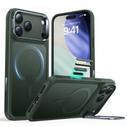 ESR Classic Hybrid HaloLock Kickstand pouzdro pro iPhone 17 Pro frosted green