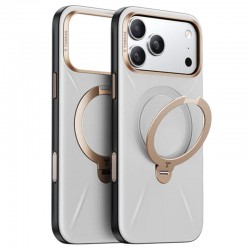 Torras QPRO Leather Series kožené pouzdro pro iPhone 17 Pro šedé
