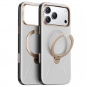 Torras QPRO Leather Series kožené pouzdro pro iPhone 17 Pro šedé