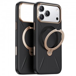 Torras QPRO Leather Series kožené pouzdro pro iPhone 17 Pro Max černé
