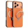 Torras QPRO Leather Series kožené pouzdro pro iPhone 17 Pro Max oranžové