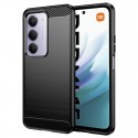 Silikonové pouzdro Carbon Case pro Xiaomi Redmi 15 černé