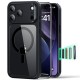 ESR Classic Hybrid HaloLock MagSafe pouzdro + tvrzené sklo pro iPhone 17 Pro Max černé