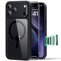 ESR Classic Hybrid HaloLock MagSafe pouzdro + tvrzené sklo pro iPhone 17 Pro Max černé