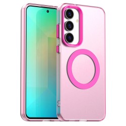 Pouzdro Techsuit CandyCase MagSafe pro Samsung Galaxy S25 FE růžové