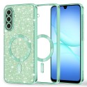 Luxury Glitter MagSafe pouzdro pro Samsung Galaxy A17 5G zelené