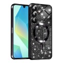 Luxury Glitter MagSafe pouzdro pro Samsung Galaxy A16 4G / A16 5G černé