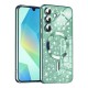 Luxury Glitter MagSafe pouzdro pro Samsung Galaxy A16 4G / A16 5G zelené