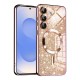 Luxury Glitter MagSafe pouzdro pro Samsung Galaxy S25 rose gold