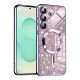 Luxury Glitter MagSafe pouzdro pro Samsung Galaxy S25 Plus fialové