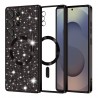 Luxury Glitter MagSafe pouzdro pro Samsung Galaxy S25 Ultra černé