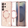 Luxury Glitter MagSafe pouzdro pro Samsung Galaxy S25 Ultra rose gold