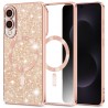 Luxury Glitter MagSafe pouzdro pro Samsung Galaxy S25 Edge rose gold