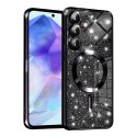 Luxury Glitter MagSafe pouzdro pro Samsung Galaxy A55 5G černé