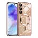 Luxury Glitter MagSafe pouzdro pro Samsung Galaxy A55 5G rose gold