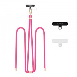 Tech-Protect C7S Rope Crossbody šňůrka na mobil růžová