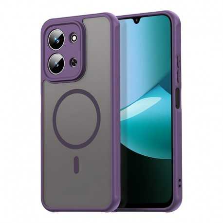 Pouzdro Techsuit HaloFrost II MagSafe pro Xiaomi Redmi 15C / Poco C85 fialové