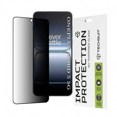 Techsuit 111D Anti-Spy zatmavovací tvrzené sklo 9H pro OnePlus Nord 5 5G