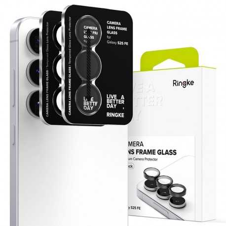 Ringke Camera Frame Protector 2x sklo na fotoaparát pro Samsung Galaxy S25 FE černé