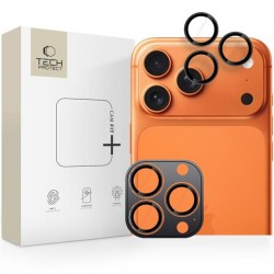 Sklo na kameru Tech-Protect Camring Pro+ iPhone 14 Pro / Max / 15 Pro / Max / 16 Pro / Max / 17 Pro / Max černé