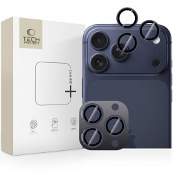 Sklo na kameru Tech-Protect Camring Pro+ iPhone 14 Pro / Max / 15 Pro / Max / 16 Pro / Max / 17 Pro / Max modré