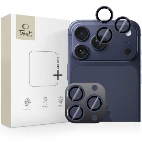 Sklo na kameru Tech-Protect Camring Pro+ iPhone 14 Pro / Max / 15 Pro / Max / 16 Pro / Max / 17 Pro / Max modré